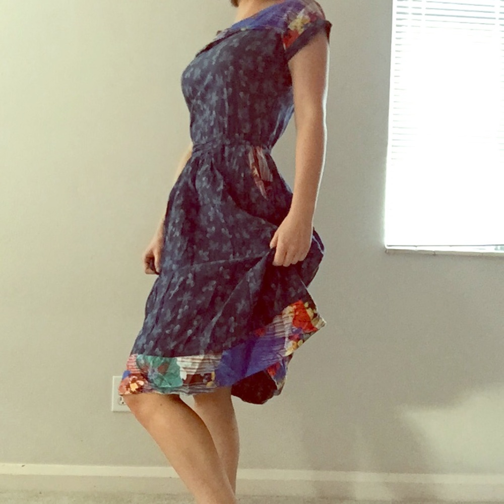 IVKO woman fit and flare mid length dress
